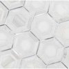 Msi Medici Silver Pattern 10.83 In. X 12.44 In. X 8Mm Stone Metal Blend Mesh-Mounted Mosaic Tile, 10PK ZOR-MD-0329